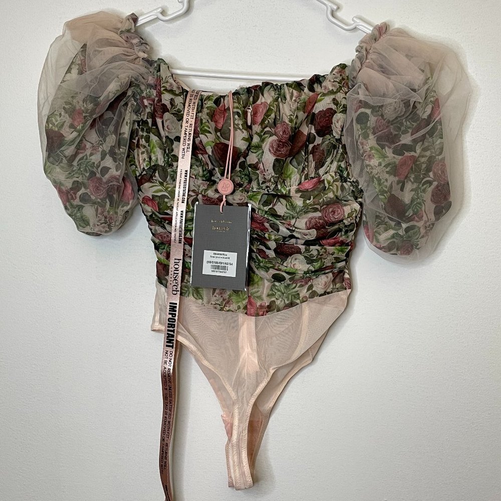 House of CB Nina Floral Mesh Bodysuit - Picture 7 of 8